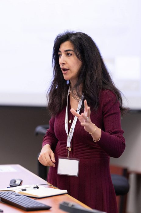 Yasmina Salama is a PhD candidate at the Peter Allard School of Law, University of British Columbia, Canada, who presented her paper at the workshop. Photo by Adam Dolman.