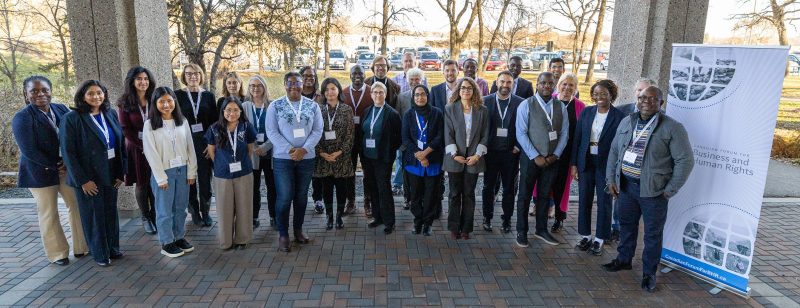 PhD candidates and post-doctoral scholars from across the globe gathered at the University of Manitoba for the opportunity to present their research to established, expert scholars in the field of Business and Human Rights. This workshop was hosted by the Canadian Forum for Business and Human Rights at Robson Hall. Photo by Adam Dolman.