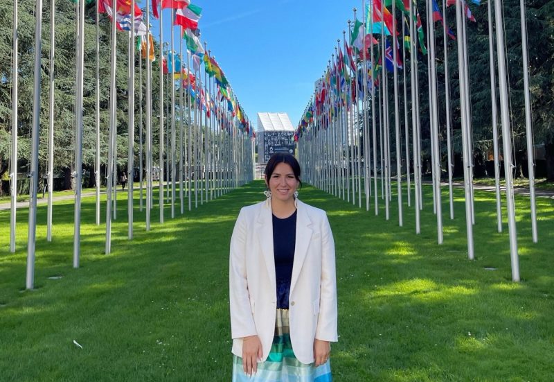 Chief Trechelle Bunn in Geneva, Switzerland at the UN, summer of 2024.