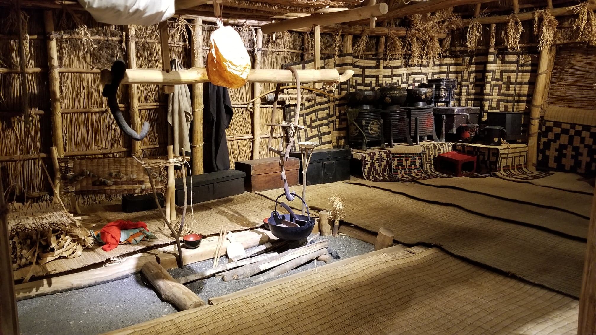 Inside a replicated Ainu home