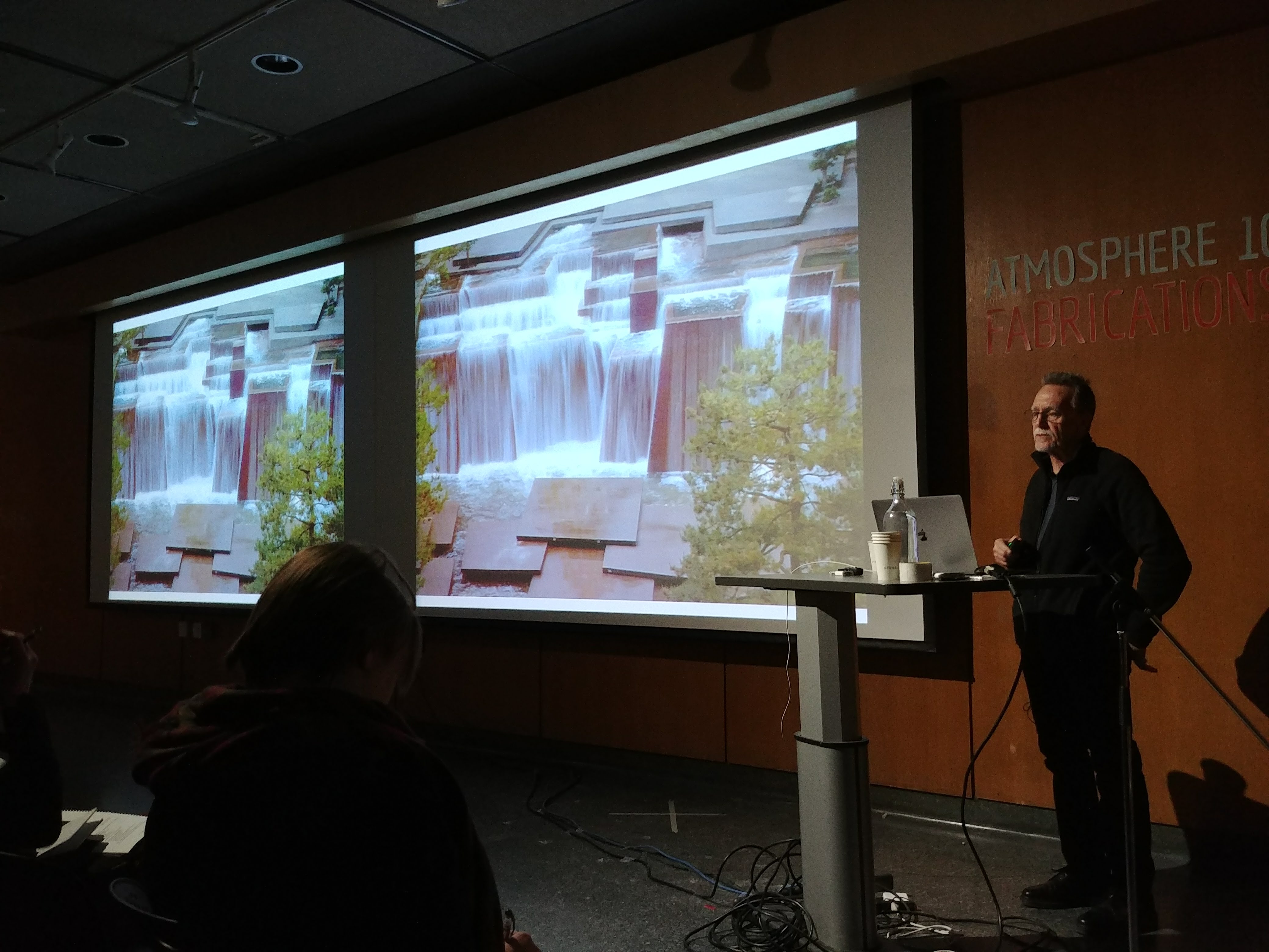 Keynote presenter, Timoth Baird, Cornell University, "Fabricating the Landscape". Photo: Lawrence Bird.