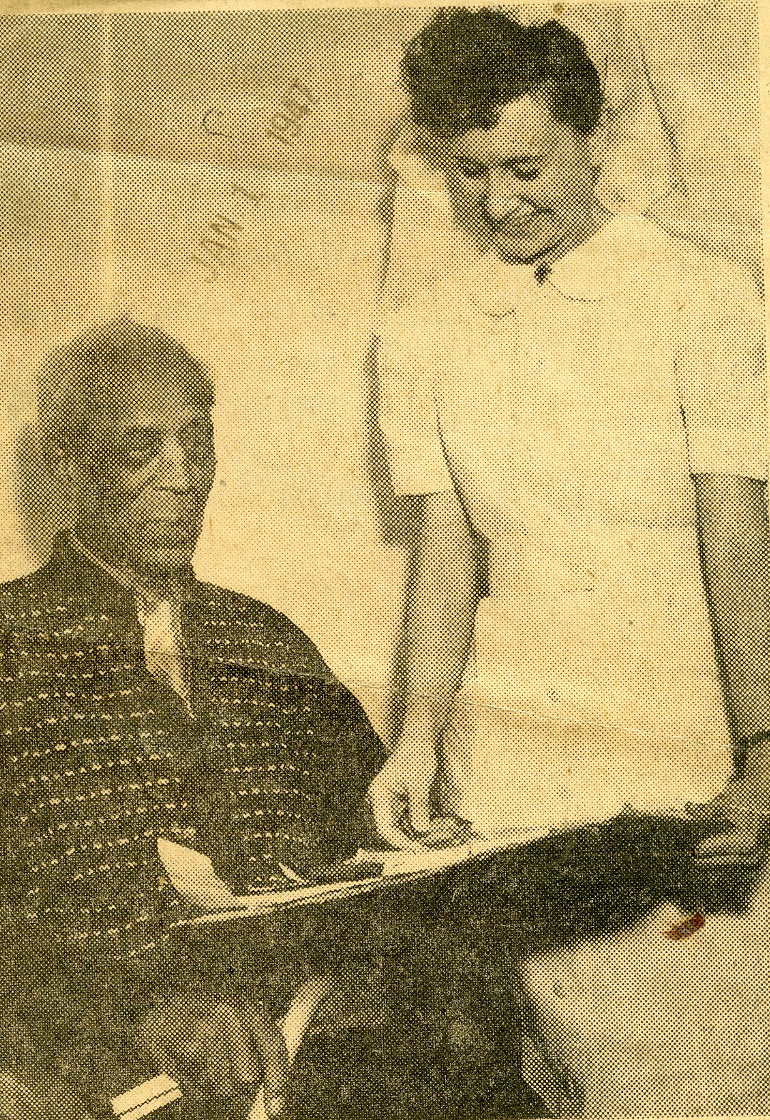 This photo with a Deer Lodge Nurse was taken when he was approximately 102 years old.