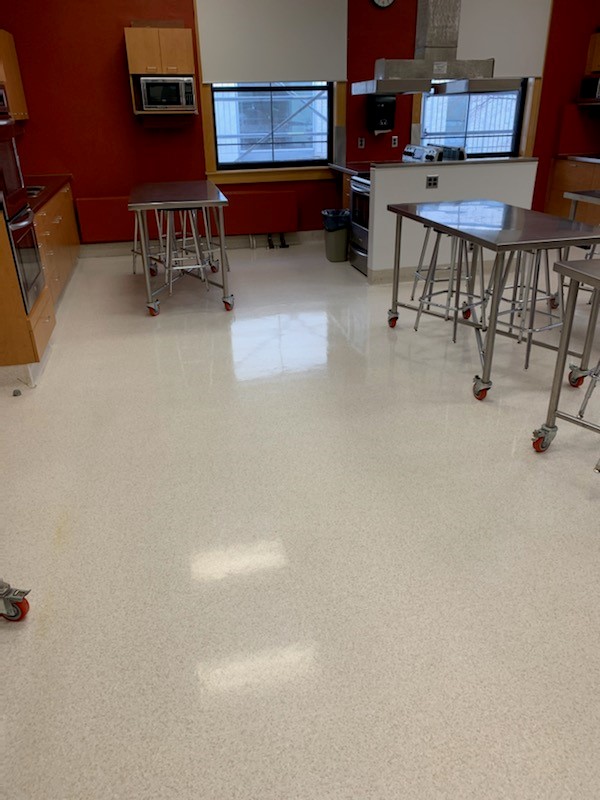 Enhanced cleaning in the Human Ecology Building.