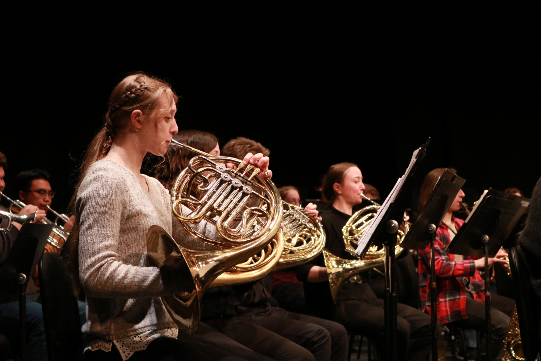 Students perform in the University of Manitoba Wind Ensemble and Concert Bands