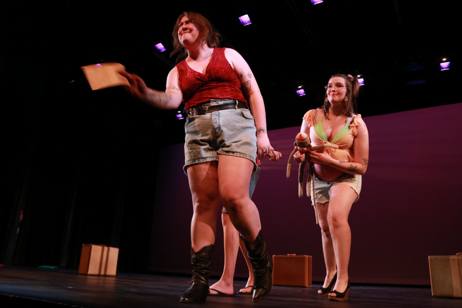 Holly Laninga performs in a scene from "The Great American Trailer Park Musical"