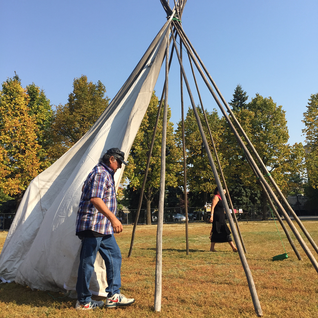 Our Tepees here are generally 10-18 feet tall with an 18 feet diameter.