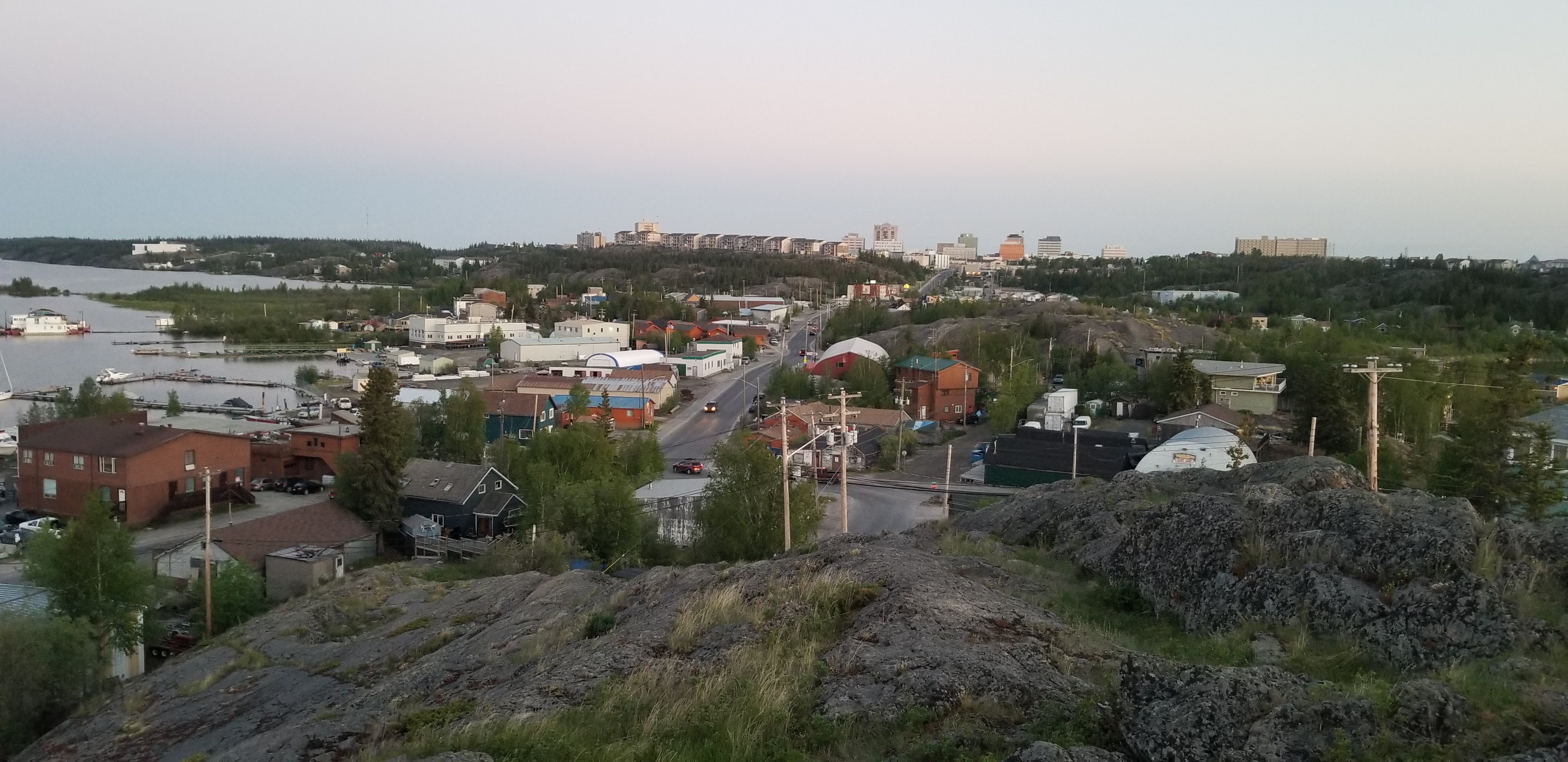 View to Yellowknife from Bush Pilots Monument (Summer)