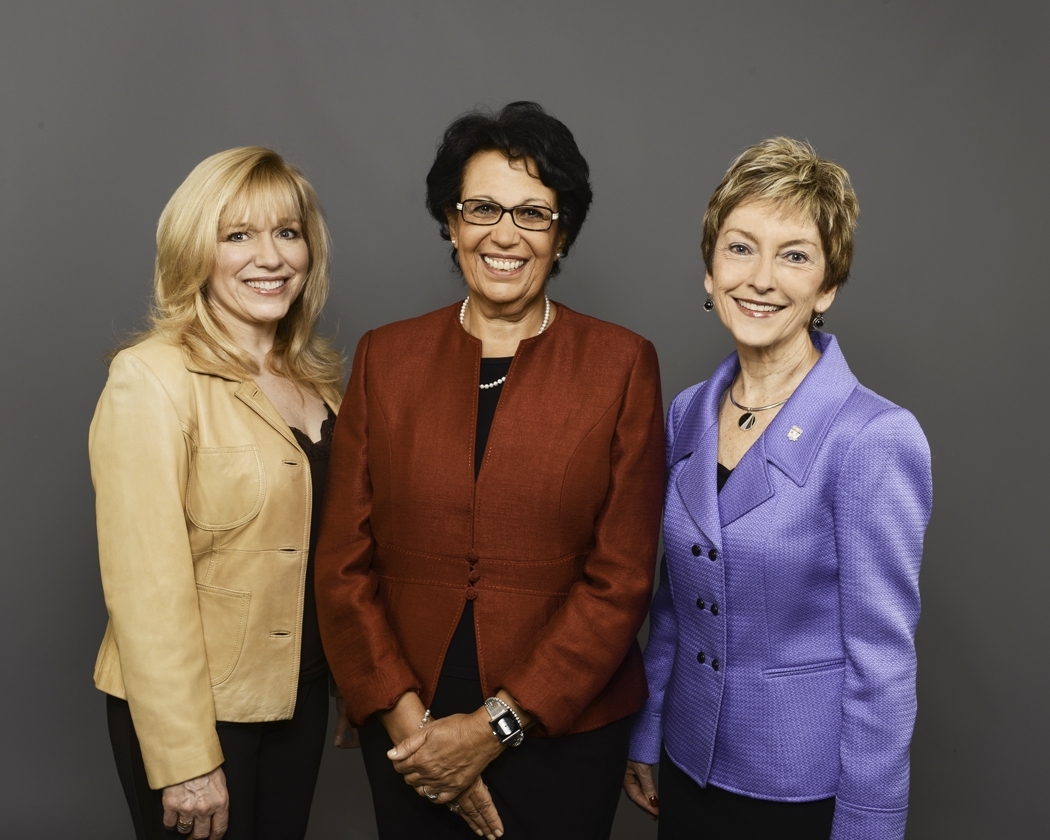 Three of Canada’s most powerful and influential women awarded in 2013: U of M's Joan Durrant, Joanne Keselman and Samia Barakat.