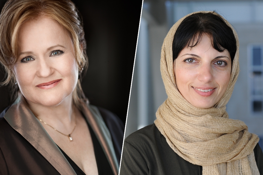 Tracy Dahl and Zahra Moussavi, 2014 recipients.