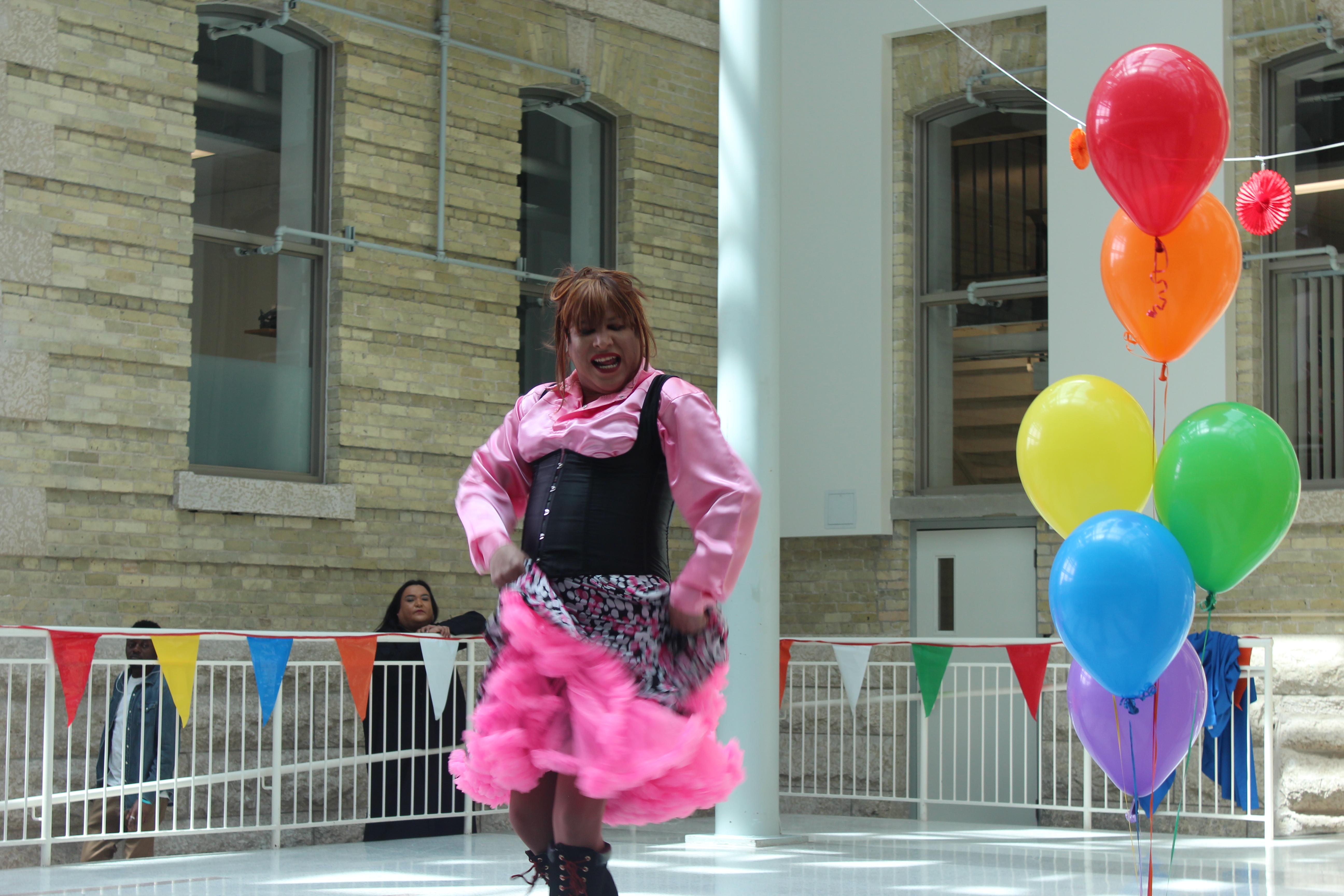 A performer at the U of M drag show on May 19.