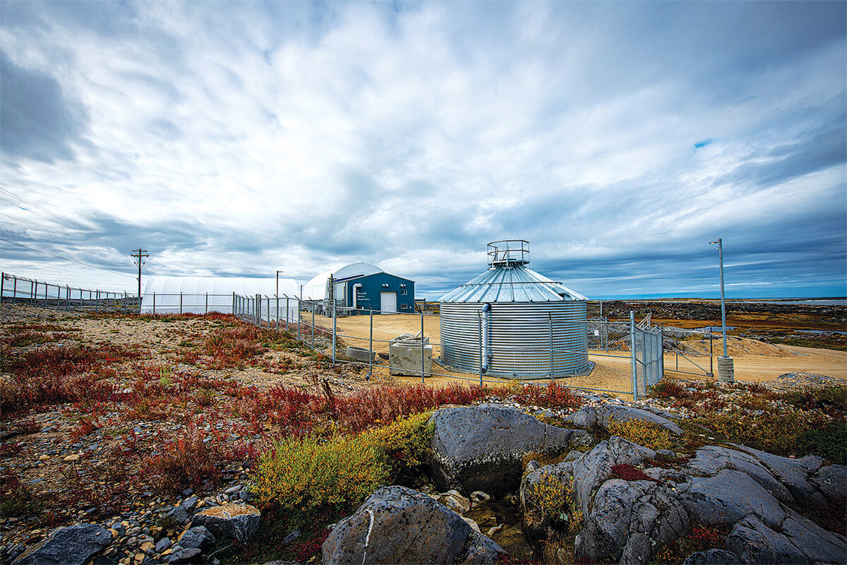 The Churchill Marine Observatory located on Cape Merry Road, Churchill, Manitoba.