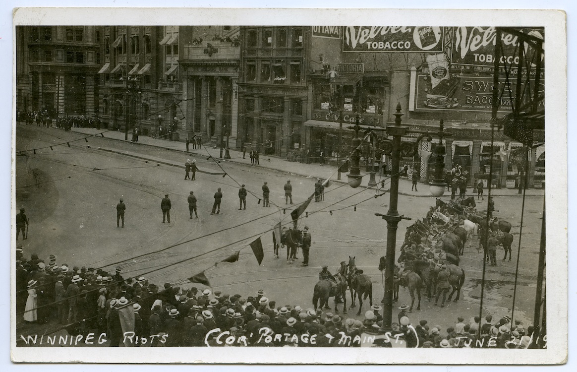 "Winnipeg Riots," Portage and Main, June 21, 1919.