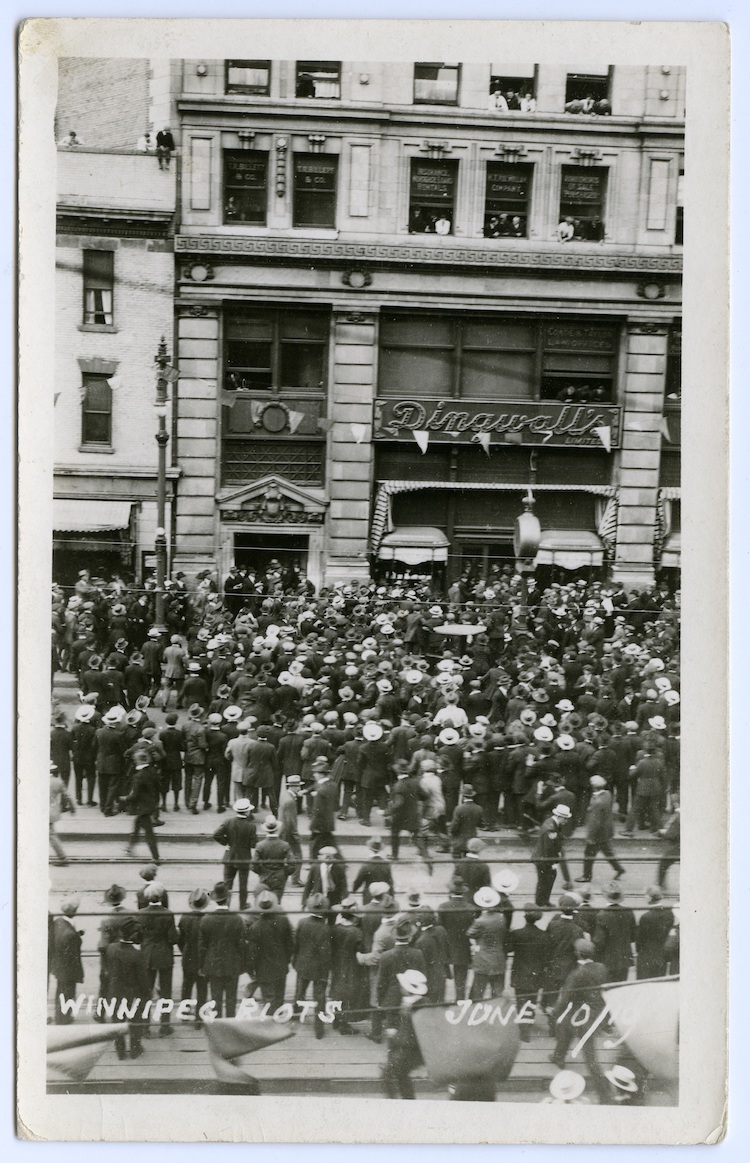 "Winnipeg Riots," June 10, 1919. Archives & Special Collections, Winnipeg General Strike, 1919.